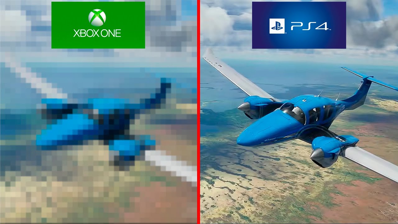 Flight Simulator 2020 - PS4 vs Xbox One Graphics Comparison 