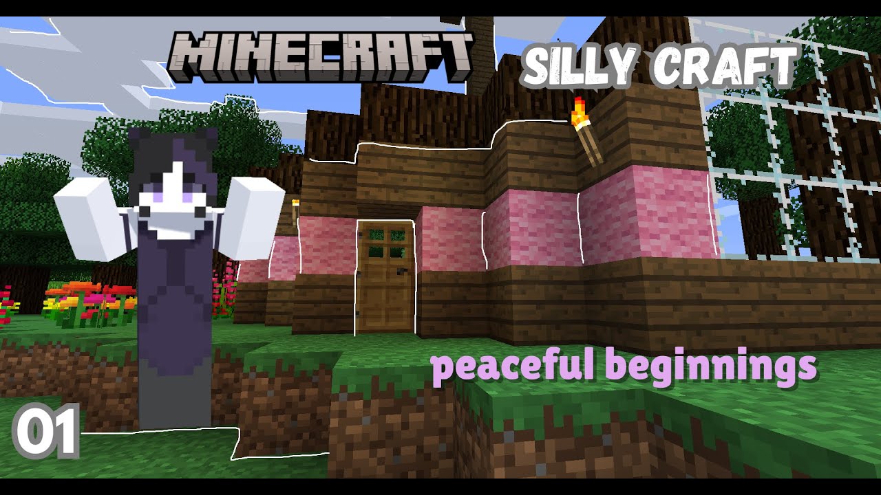 Silly Craft ep1 | Peaceful beginnings | Modded Minecraft survival - YouTube