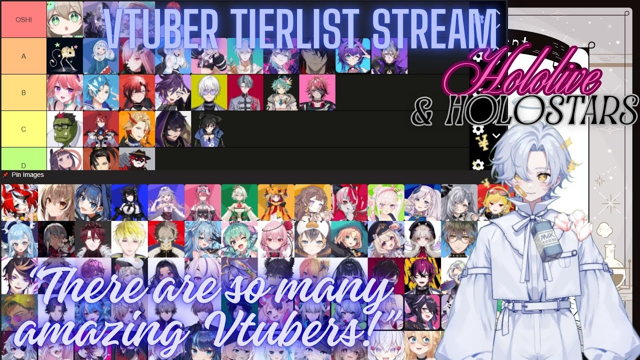 【Vtuber Tierlist Stream】Rating Hololive & Holostars Vtubers!