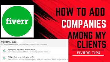 How to Setup Portfolio Option in Fiverr Profile? | Add Among My Clients Option In Fiverr Gigs