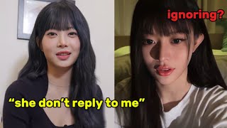 ILLIT MINJU explaining after EUNCHAE exposing her for not replying to her messages