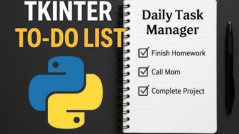 Daily Task Manager App Using Python Tkinter | Full GUI Project for Beginners (Hinglish Tutorial)"