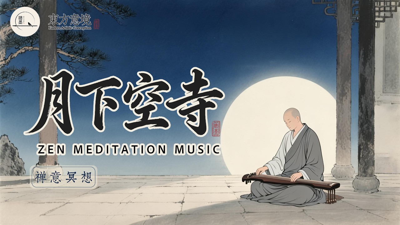 Zen Meditation Music ｜Ethereal Healing Empty Temple Under the Moon  东方禅意冥想音乐｜缓解焦虑、深度助眠| 静心涤虑 月下空寺