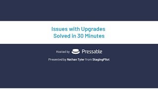 Issues with Updates Solved in 30 Minutes - StagingPilot + Pressable