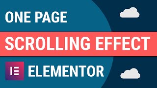 how to make your website a one page scroll using elementor on wordpress