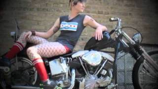 King Kustoms Kicker Kellie on a Killer Shovelhead