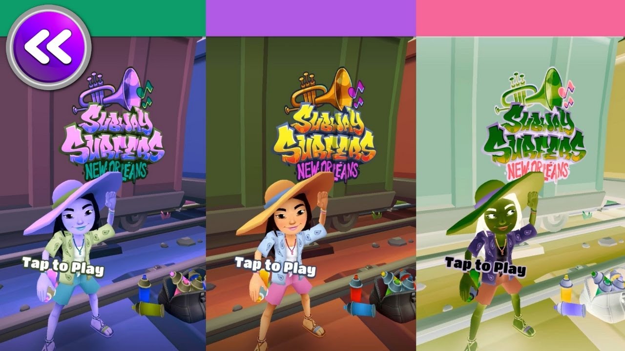 Subway Surfers - Marathon 2025 New Orleans Mei - Reverse SlowMo Invert Colors Episode 20
