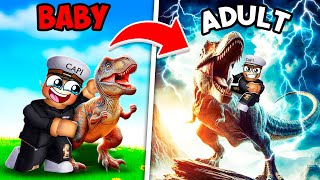 Growing A T-Rex From Baby To Adult In Roblox