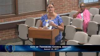Twinsburg City Council Meeting - August 22, 2017