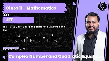 If z_1, z_2, z_3 are 3 distinct complex numbers such that      3/|z_2-z_3|=4/|z_3-z_1|=5/|z_1-z_2...