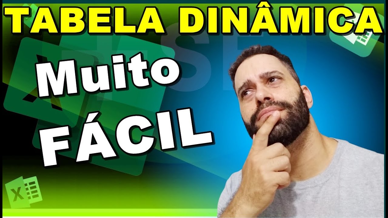 Passo a Passo Como inserir TABELA DINAMICA no excel - YouTube