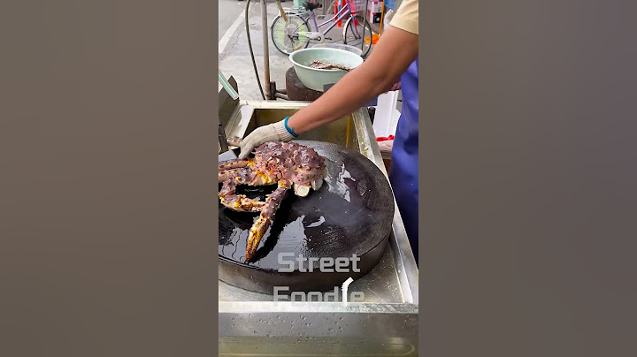 Cutting king Crab｜Street Food