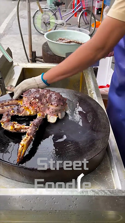 Cutting king Crab｜Street Food