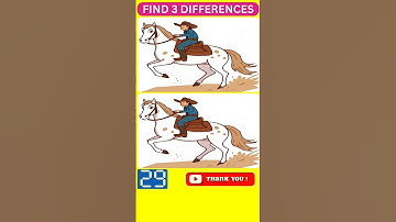 🧠✨Find the Difference Brain Game Challenge🎯👀【Find the 3 Differences #48】 #shorts #quiz #gameplay