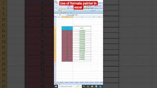 Excel Format Painter Shortcut 🔥 | Quick Excel Trick