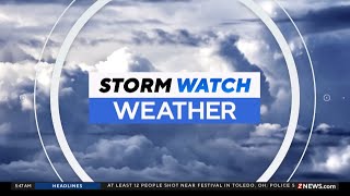 Monday morning weather