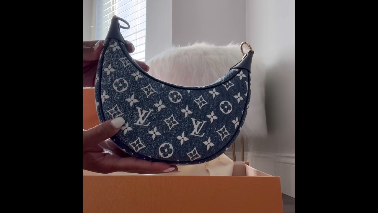 lv denim loop bag