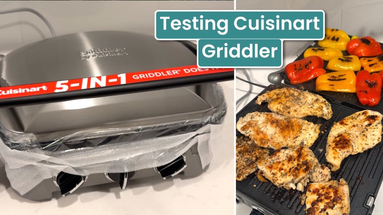 Grilling Chicken on Cuisinart 5 In 1 Griddler - Kitchen Gadget Testing