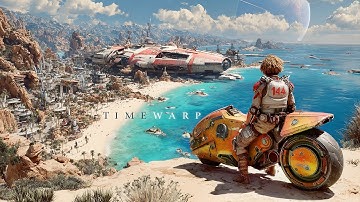 Timewarp: Beautiful Hopepunk Sci Fi Ambient Music ✨🎧 for Calm Focus (3Hz Binaural Beats)