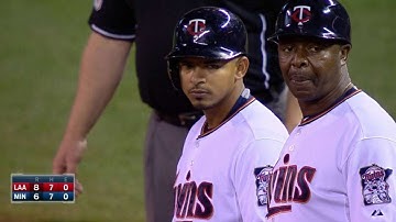 LAA@MIN: Escobar knocks in Hunter on single to right