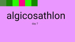 Algicosathlon Day 7 - Trampolines (and Clicker)