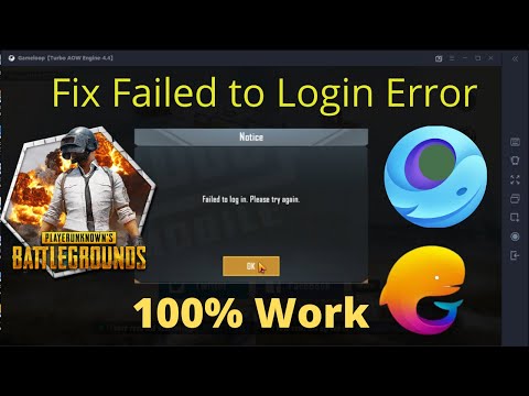 Failed to login Pubg mobile Gameloop/Tencent Buddy | How to fix failed to login in pubg emulator