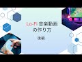 【作成マニュアル】LoFi動画作成ツールの使い方後編