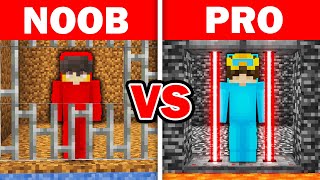 NOOB vs PRO: PRISON BREAK BUILD CHALLENGE