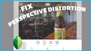 Angle Perspective Distortion - fix in Snapseed app
