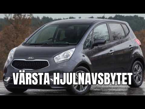 Byter hjullager på en KIA VENGA. Inte vackert. Värsta hjulnavsbytet hittills.