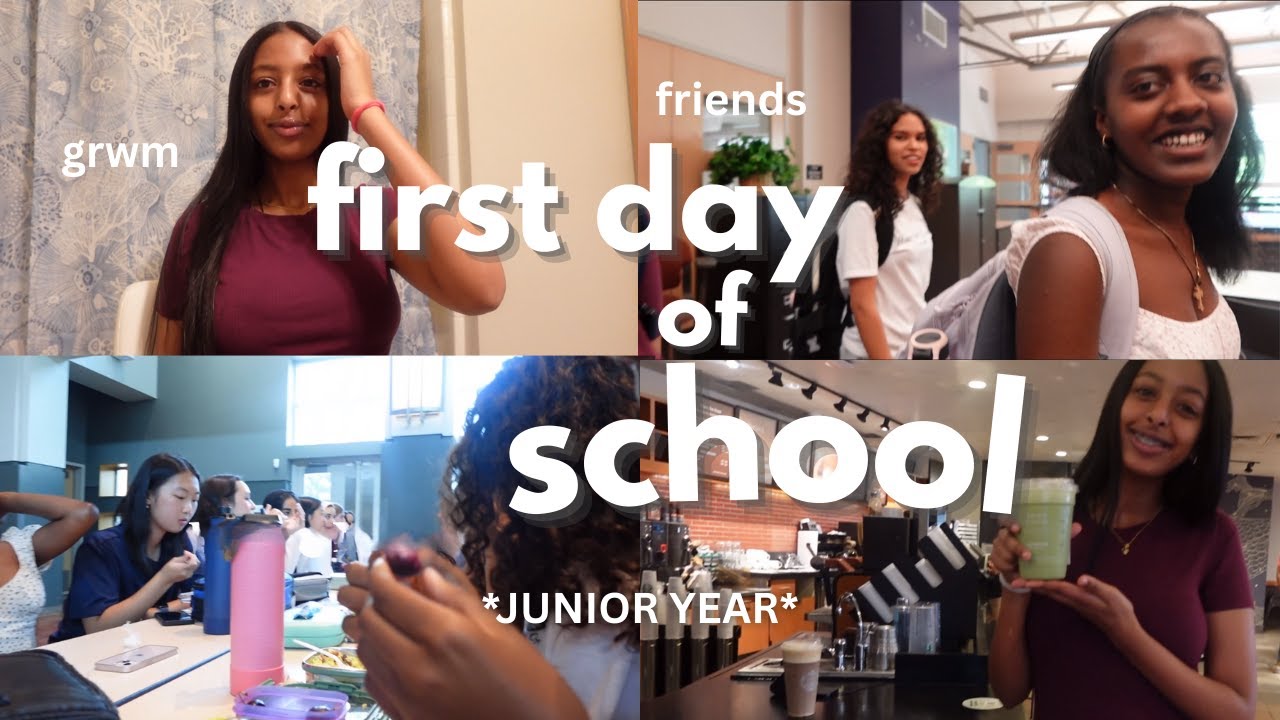 first day of school 🎒 | *junior year edition* (grwm + school vlog!)📚