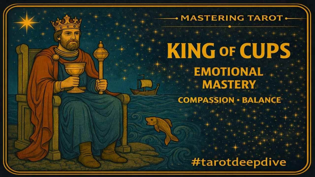 The King of Cups: How to Lead From the Heart 💕#mrcosmic #tarotdeepdive #empathy thumbnail