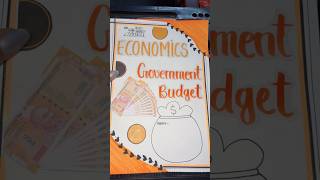 The Government Budget File Class 12th CBSE (Orange Theme) 🧡 #study #foryou #art #shortvideo #fypシ