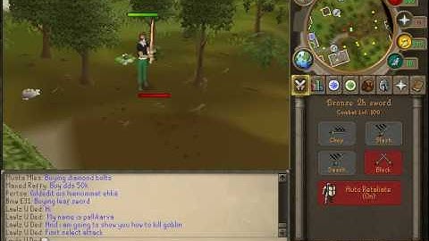 Runescape - How to kill a goblin [GUIDE]