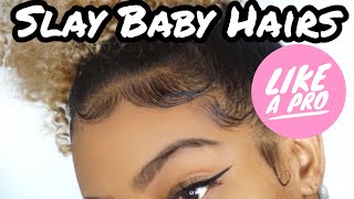 HOW TO LAY YOUR EDGES DOWN l BABY HAIR TUTORIAL