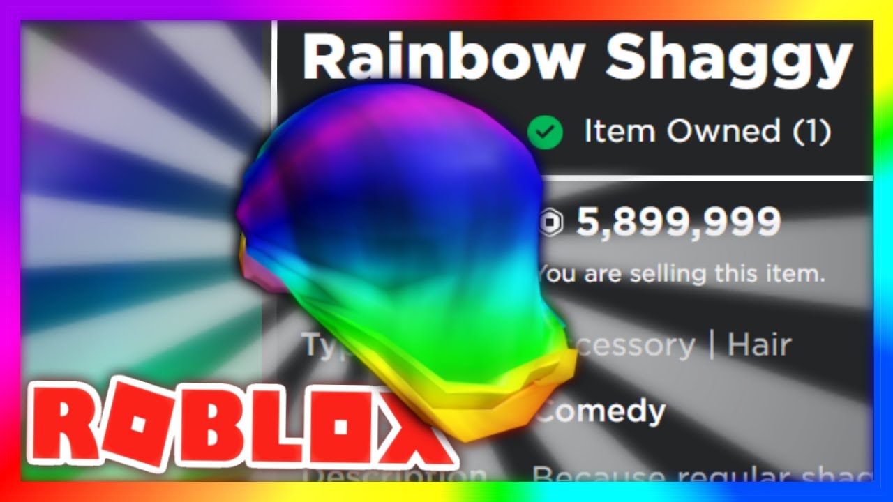 How I Got The Rainbow Shaggy On Roblox Youtube