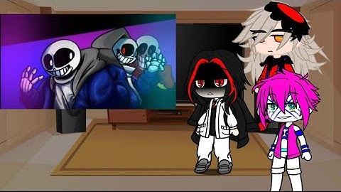Demon slayer reacts Dust sans vs Last Breath sans