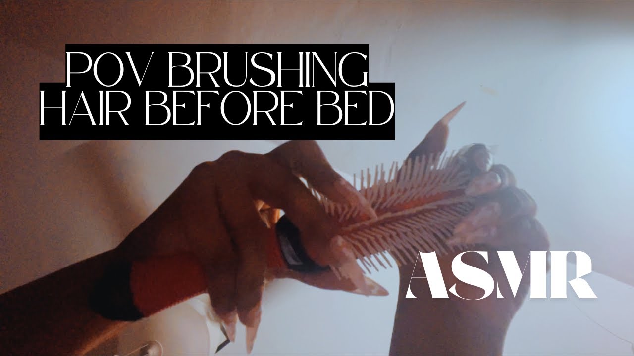 ASMR | Fast & Aggressive Hair Brushing Before Bed Intense Tingles & Relaxation (No Talking)