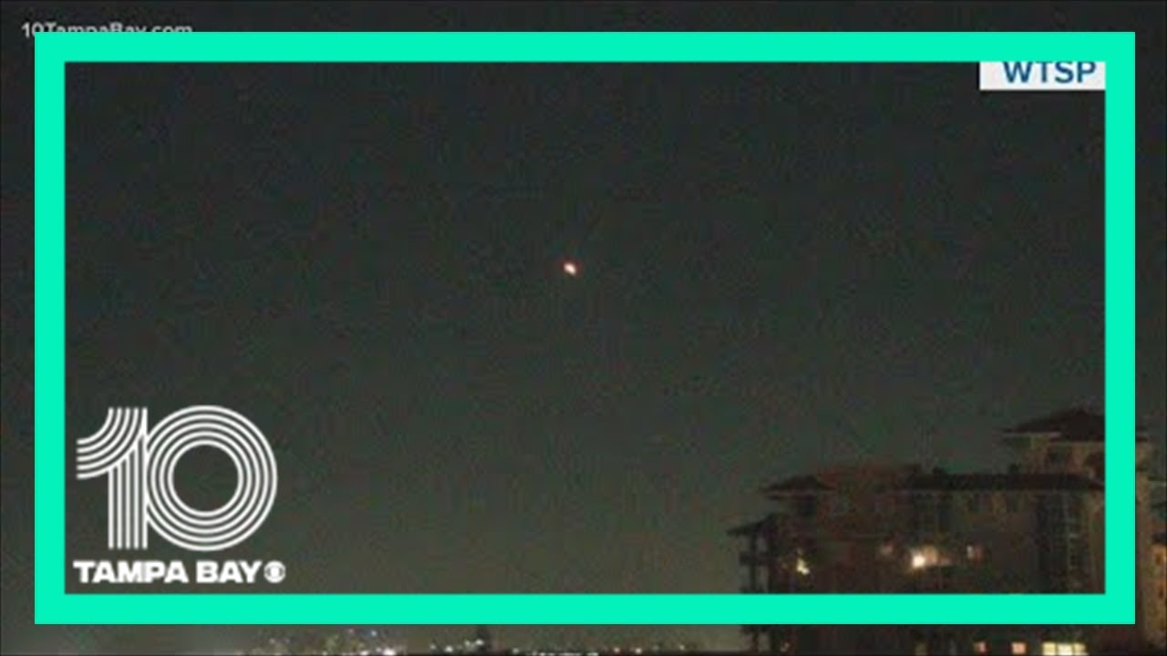 SpaceX Falcon 9 rocket launch seen from Tampa Bay, Florida - YouTube