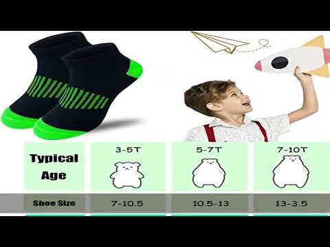 Jamegio boy socks 12 Pairs Sport Ankle Athletic Sock kids Half Cushion Low Cut socks for Little Big