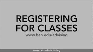 Benedictine University How to Register - Registration 101