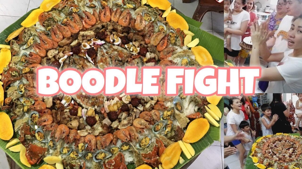 MASSIVE FILIPINO BOODLE FIGHT | Birthday and Mother's Day Celebration ...