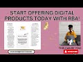 START OFFERING YOUR DIGITAL PRODUCTS TODAY