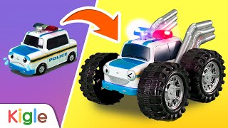 Police Car Became a Super Monster Truck! | Tayo Toy Repair Shop | KIGLE TV