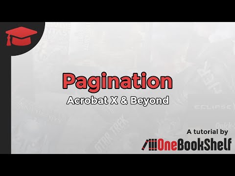 Pagination: Acrobat X and Beyond