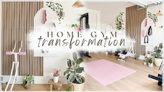 DREAM HOME GYM MAKEOVER! transforming our garage into a functional home gym!