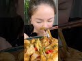 Susu Yummy Spicy Food Mukbang Eating Fried Chicken With Spicy Seafood And Veggies 😝