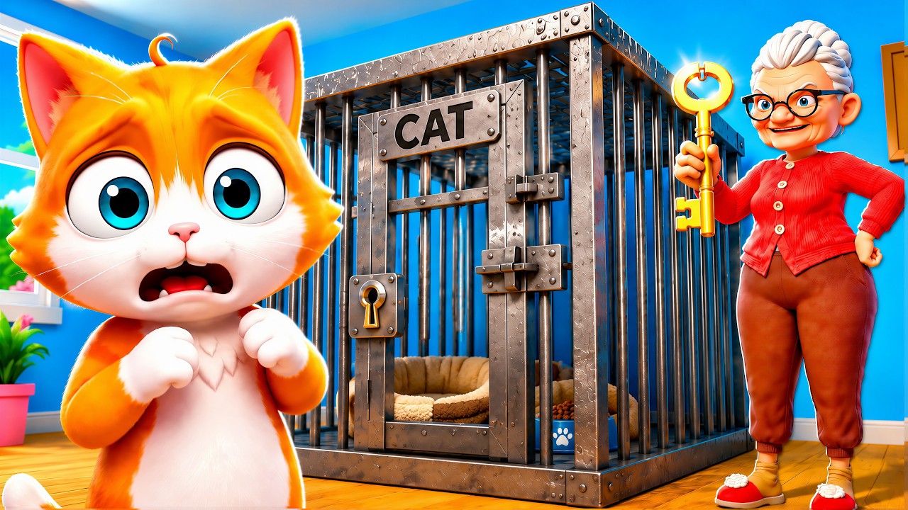 Granny Built a GIANT CAT CAGE! (I Am Cat)