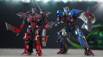 Transformers Stop Motion Optimus VS Sentinel Prime