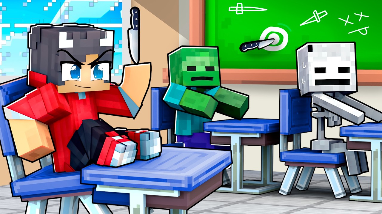 Jeg Snyder Mig Ind På En MONSTER SKOLE I Minecraft!